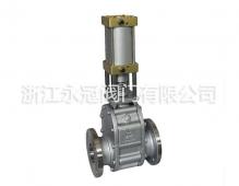 不(bu)鏽鋼氣動(dòng)陶瓷雙閘(zha)闆閥Z644TC