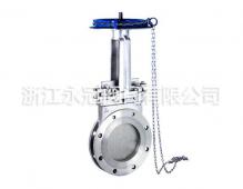 鍊輪式(shi)法蘭刀型閘閥(fá)PZVL73H