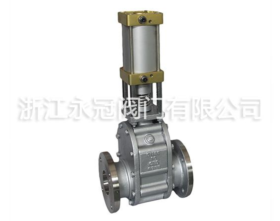 氣(qi)動陶瓷雙閘(zha)闆閥